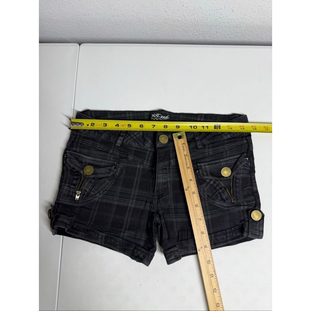 Vert + Rage Kids Plaid Vest & Shorts Set Girls Size L Gray Two Piece Outfit Note - Picture 8 of 12